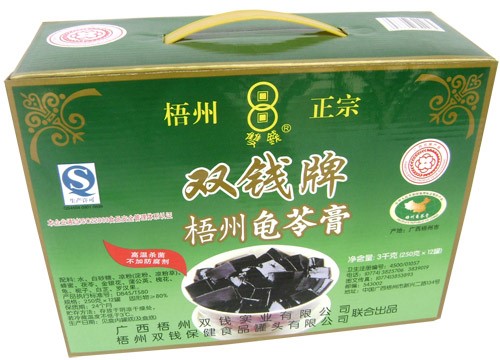 双钱 梧州龟苓膏【原味】易拉罐 附带小勺 (1箱12罐) 12x250g